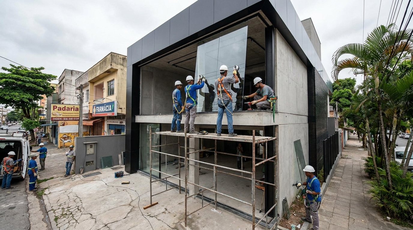 Estruturas para ambientes comerciais em Recife‑PE