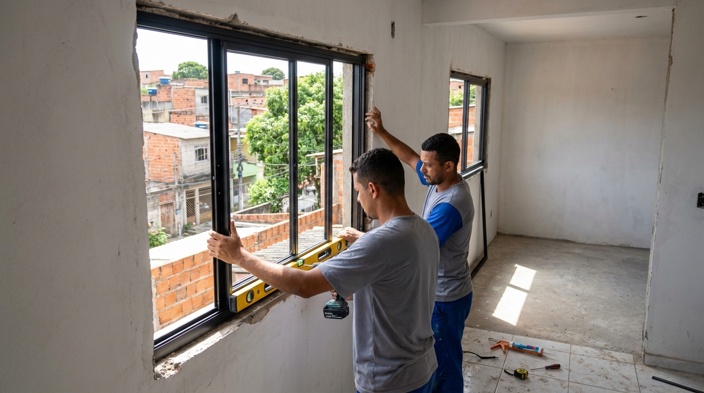 Portas e janelas em alumínio em Canoas‑RS